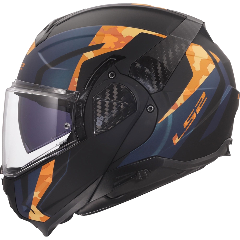 Preklopna motociklistička kaciga LS2 FF910 Advant II Glide mat crno-narančasta