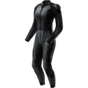 Žensko dvodijelno kožno motociklističko odijelo Rebelhorn Diva RS crno