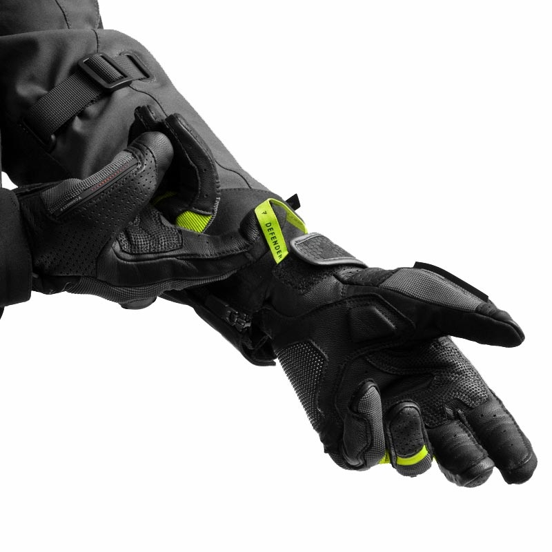 Rebelhorn Defender motociklističke rukavice crno-sive-fluo žute