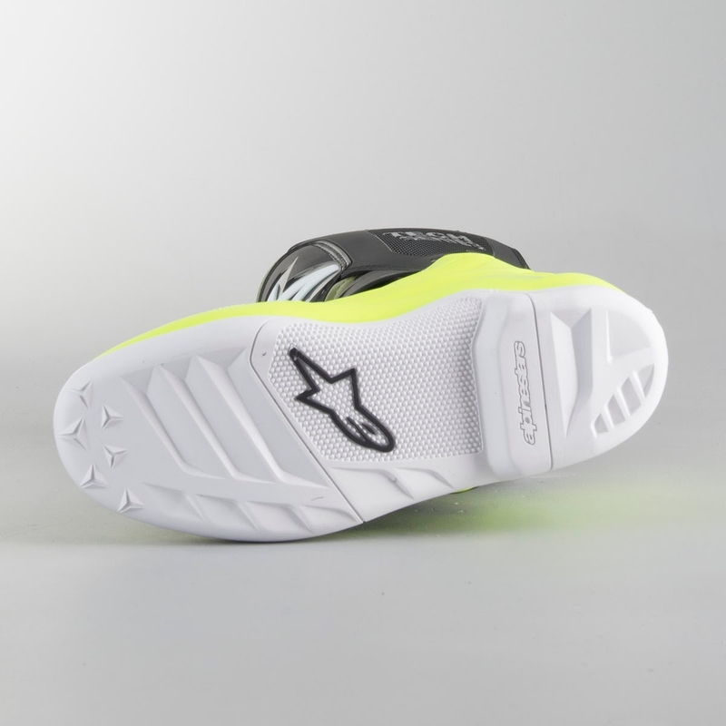 Dječje motorističke čizme Alpinestars Tech 7 S crno-zeleno-fluo žute