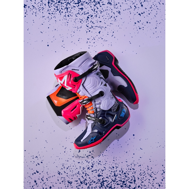 Alpinestars TECH 10 Limited Edition Records motokros čizme crne boje