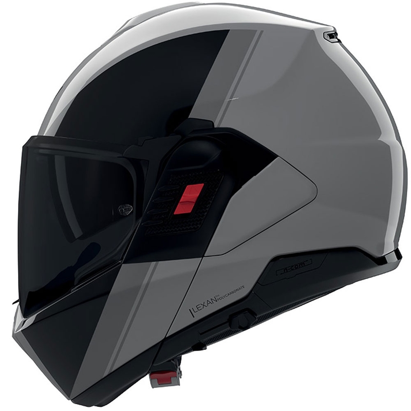 Preklopna motociklistička kaciga Nolan N120-1 Verniciatura Speciale 355 sjajna sivo-crna