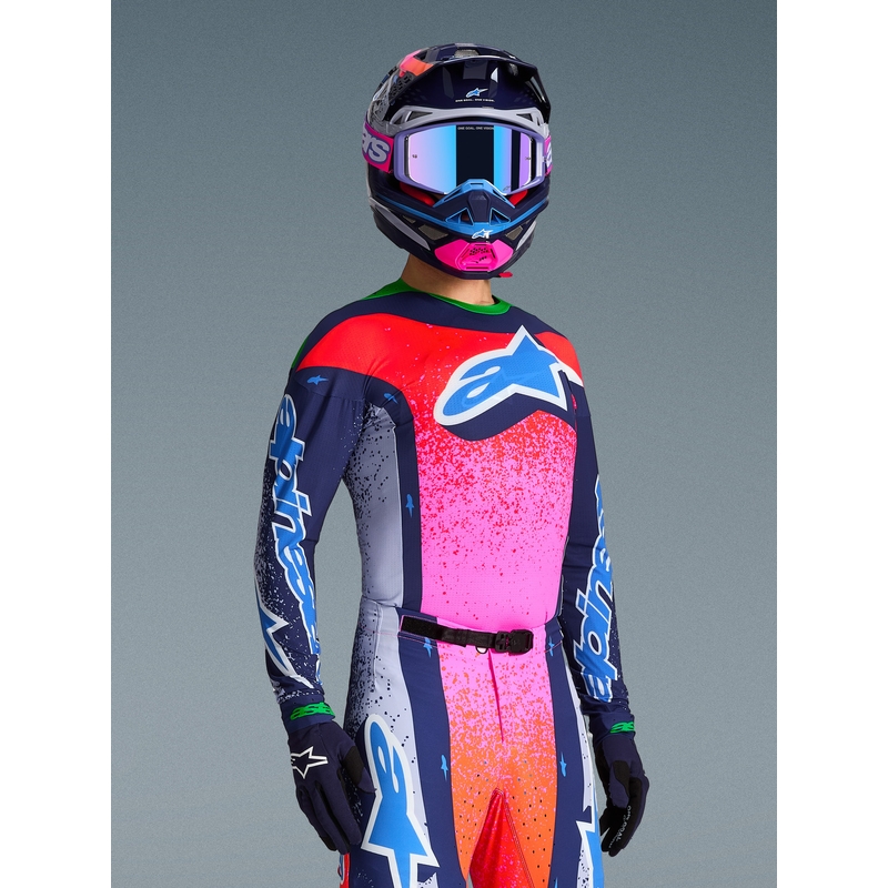 Alpinestars Supertech Limited Edition Records Motokros dres - sivi