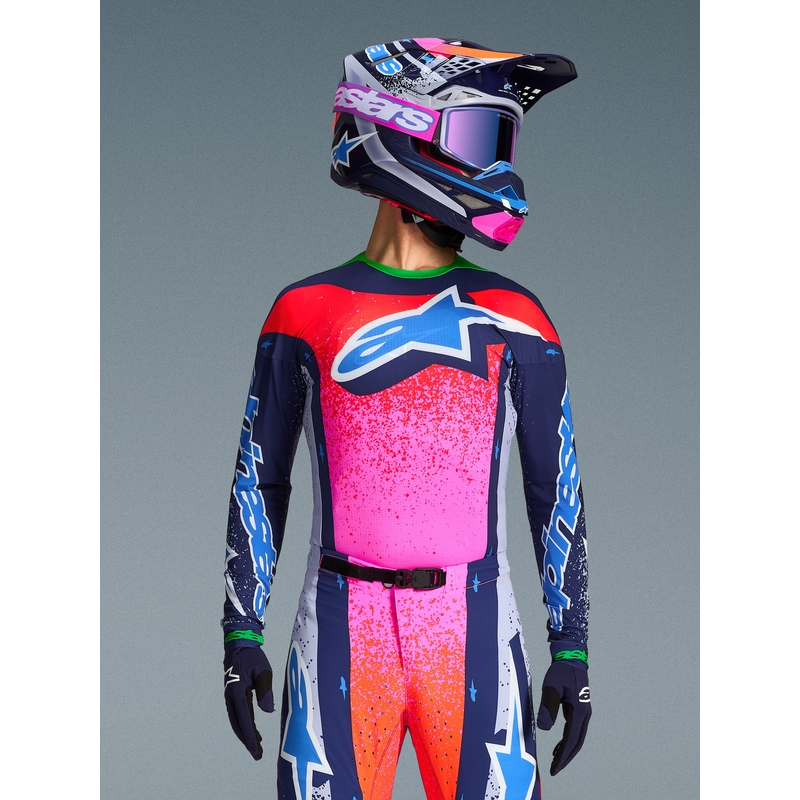 Alpinestars Supertech Limited Edition Records Motokros dres - sivi