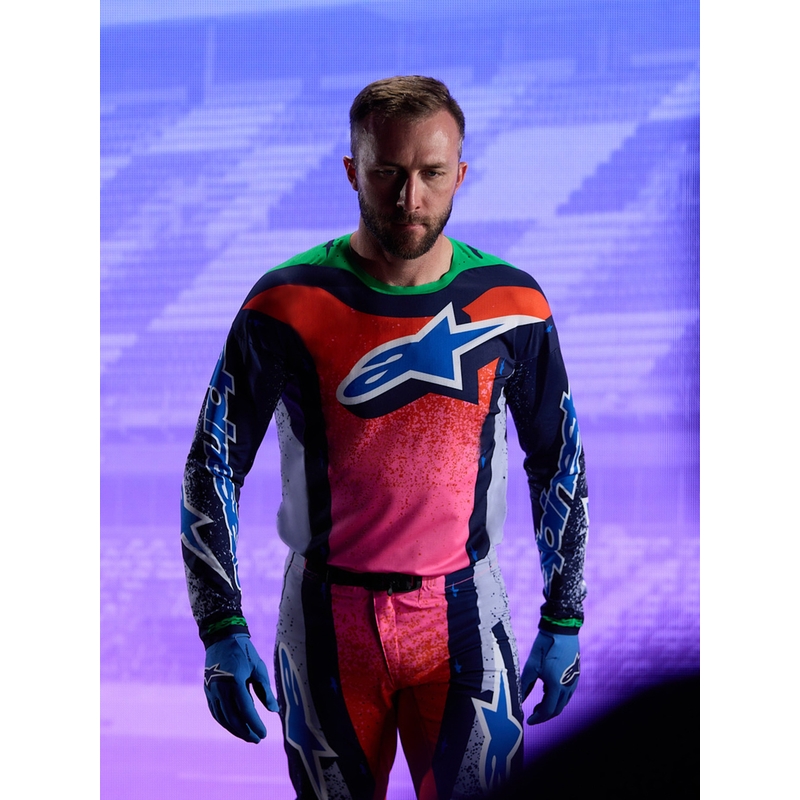 Alpinestars Supertech Limited Edition Records motokros hlače sive boje