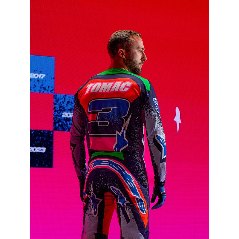 Alpinestars Supertech Limited Edition Records motokros hlače sive boje