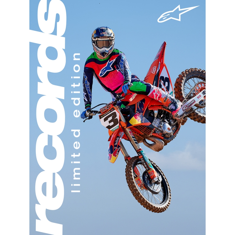Alpinestars Supertech Limited Edition Records motokros hlače sive boje