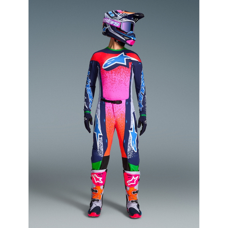 Alpinestars Supertech Limited Edition Records motokros hlače sive boje