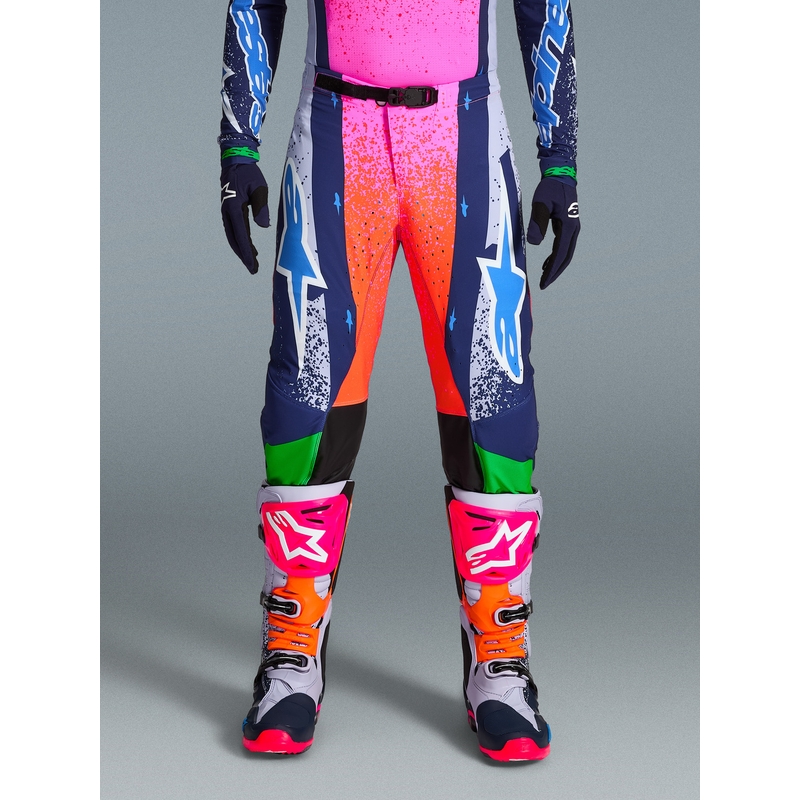 Alpinestars Supertech Limited Edition Records motokros hlače sive boje