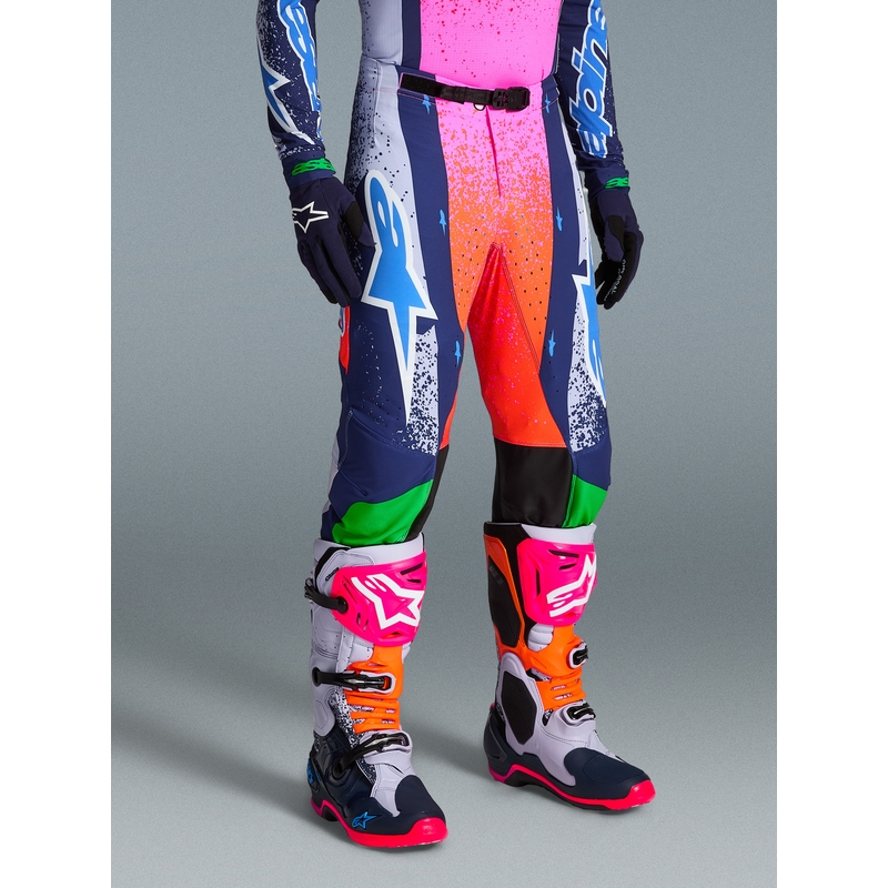 Alpinestars Supertech Limited Edition Records motokros hlače sive boje