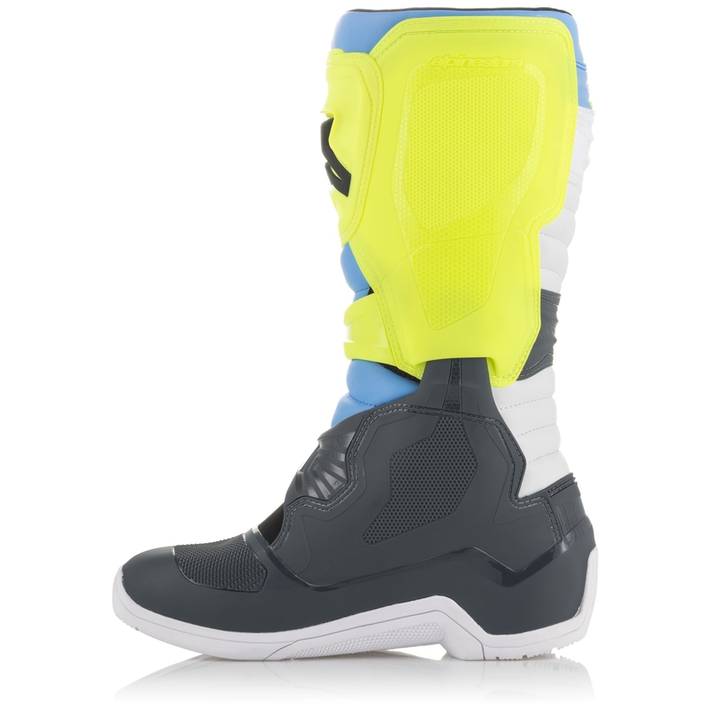 Alpinestars Tech 3 motorističke čizme crno-bijele-plave-fluo žute