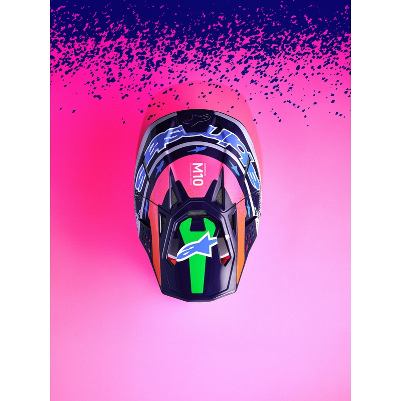 Alpinestars Supertech S-M10 Limited Edition Records Motokros kaciga siva