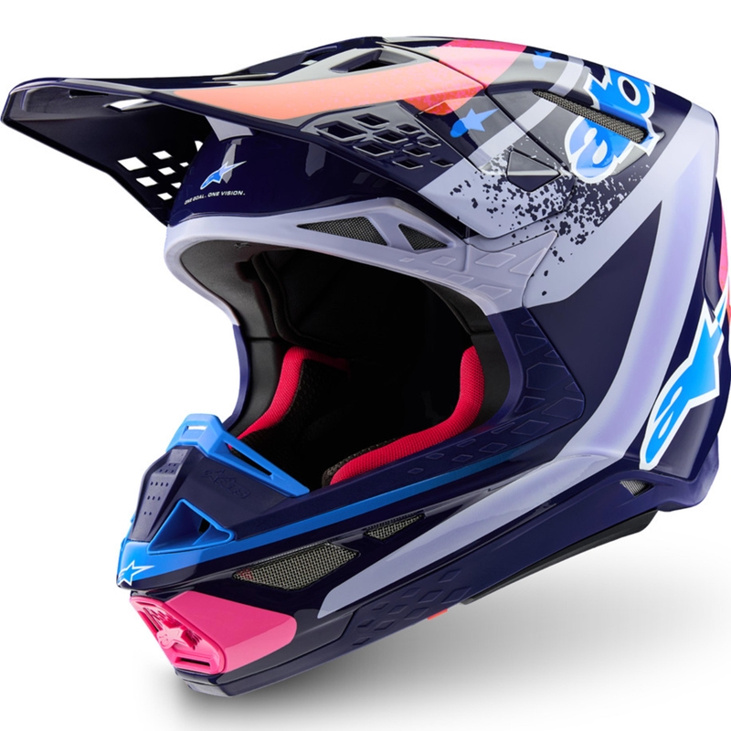 Alpinestars Supertech S-M10 Limited Edition Records Motokros kaciga siva