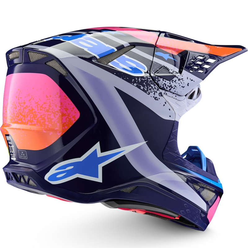 Alpinestars Supertech S-M10 Limited Edition Records Motokros kaciga siva