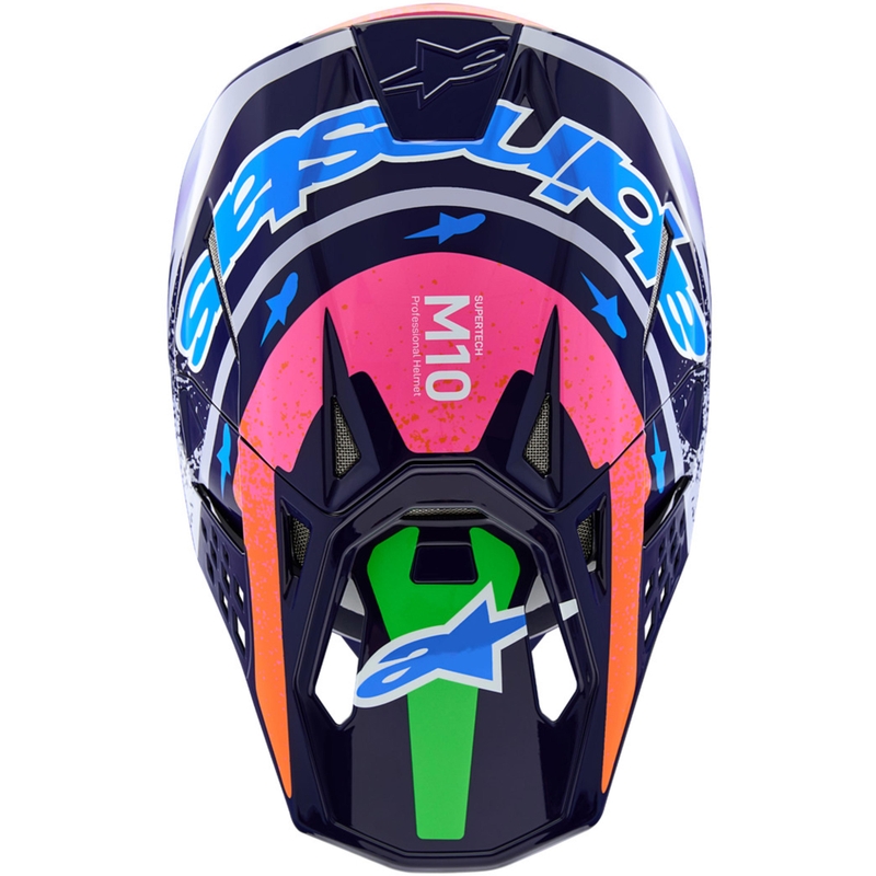 Alpinestars Supertech S-M10 Limited Edition Records Motokros kaciga siva