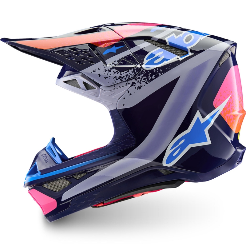 Alpinestars Supertech S-M10 Limited Edition Records Motokros kaciga siva