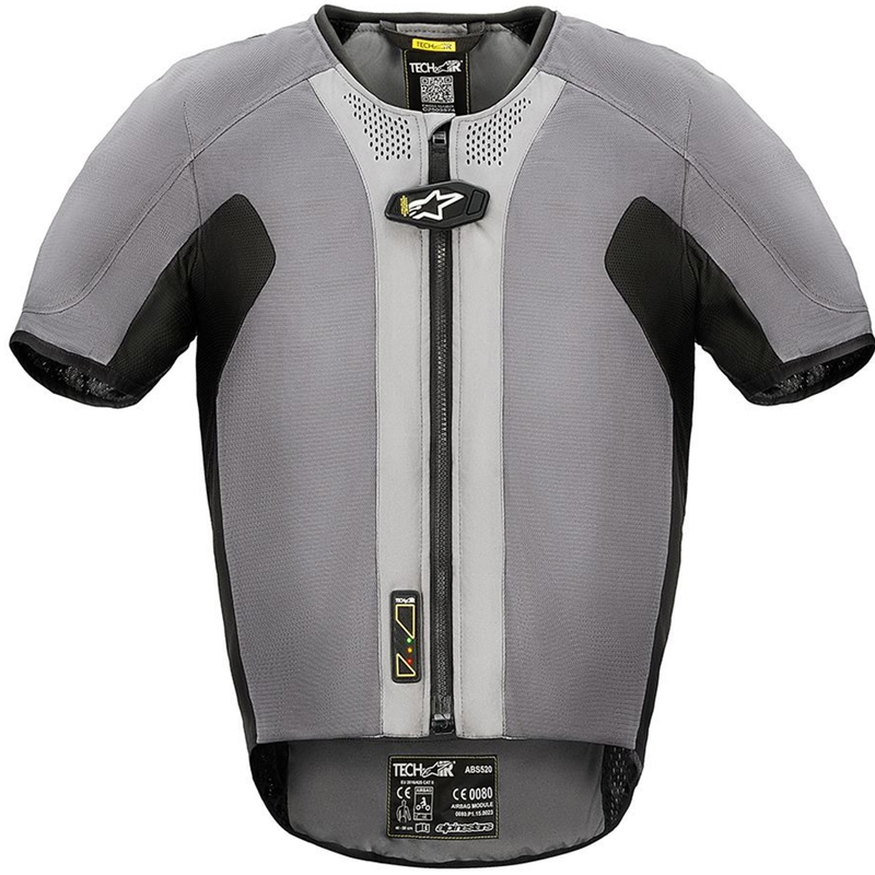 Alpinestars TECH-AIR®5 V2 prsluk sa sustavom zračnog jastuka sivo-crni