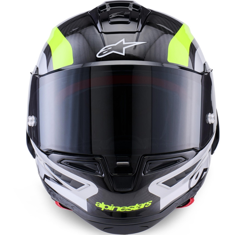 Alpinestars Supertech R10 Arius integralna motociklistička kaciga crno-fluo žuto-bijela