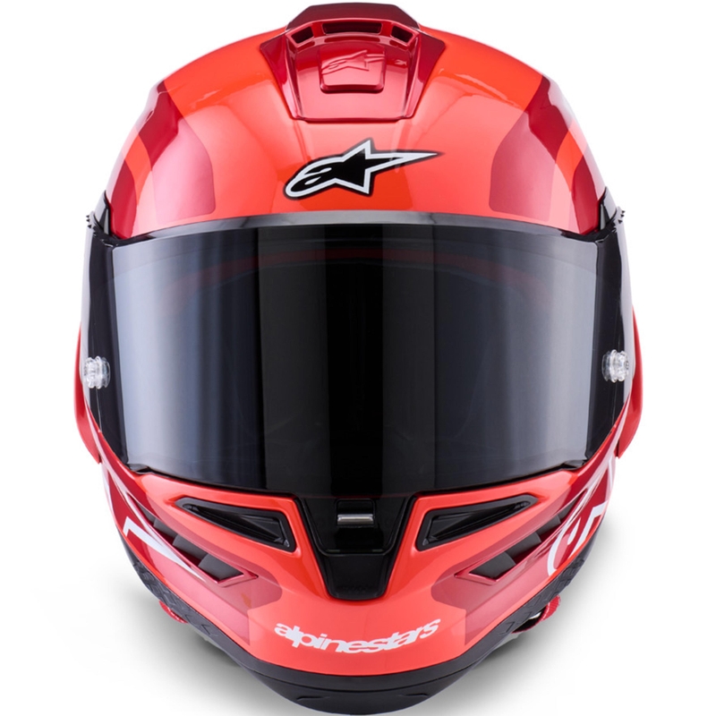 Alpinestars Supertech R10 Arius integralna motociklistička kaciga fluo crveno-crveno-crno-bijela
