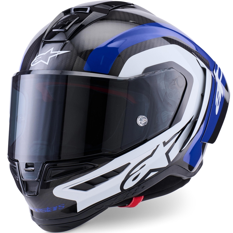 Alpinestars Supertech R10 Arius integralna motociklistička kaciga crno-plavo-bijela