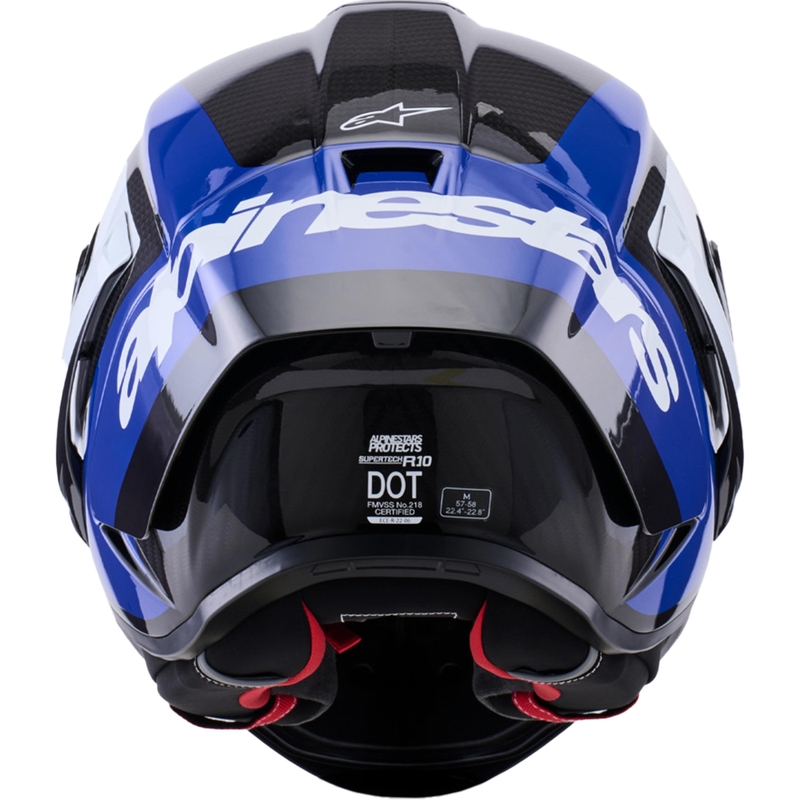 Alpinestars Supertech R10 Arius integralna motociklistička kaciga crno-plavo-bijela