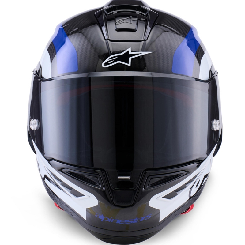 Alpinestars Supertech R10 Arius integralna motociklistička kaciga crno-plavo-bijela