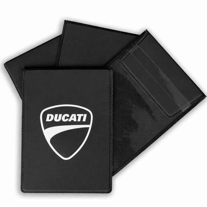 Ducatijeva navlaka za tehničku registarsku pločicu u crno-bijelom logotipu
