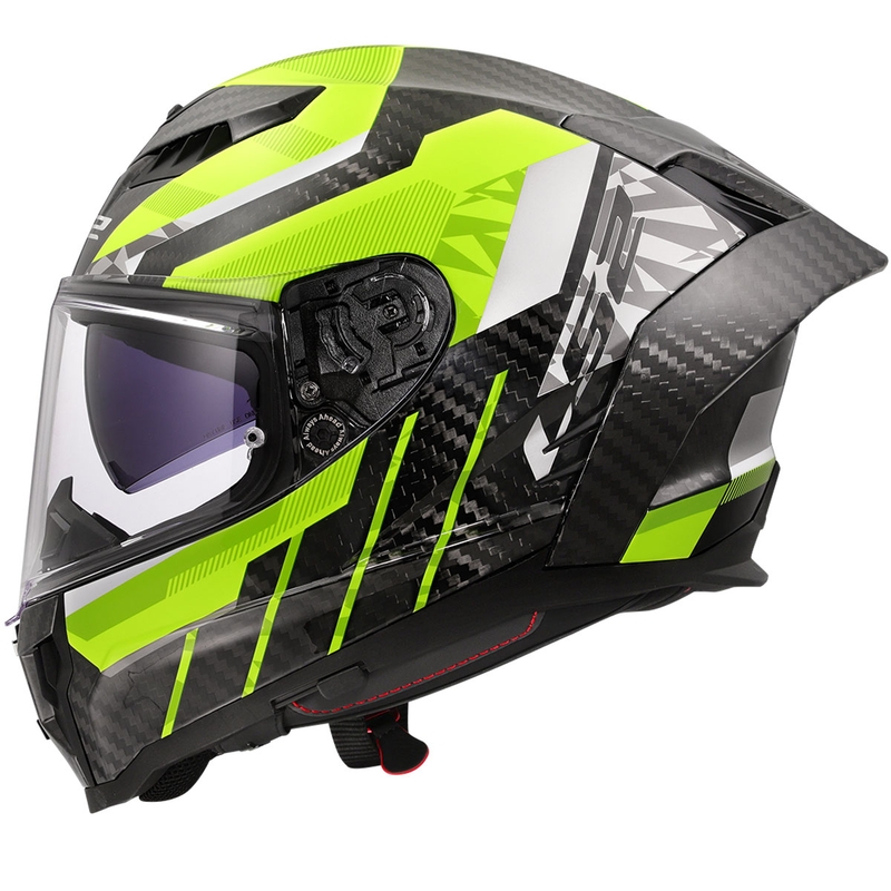 Full face motoristička kaciga LS2 FF807 Dragon Trax fluo žuta
