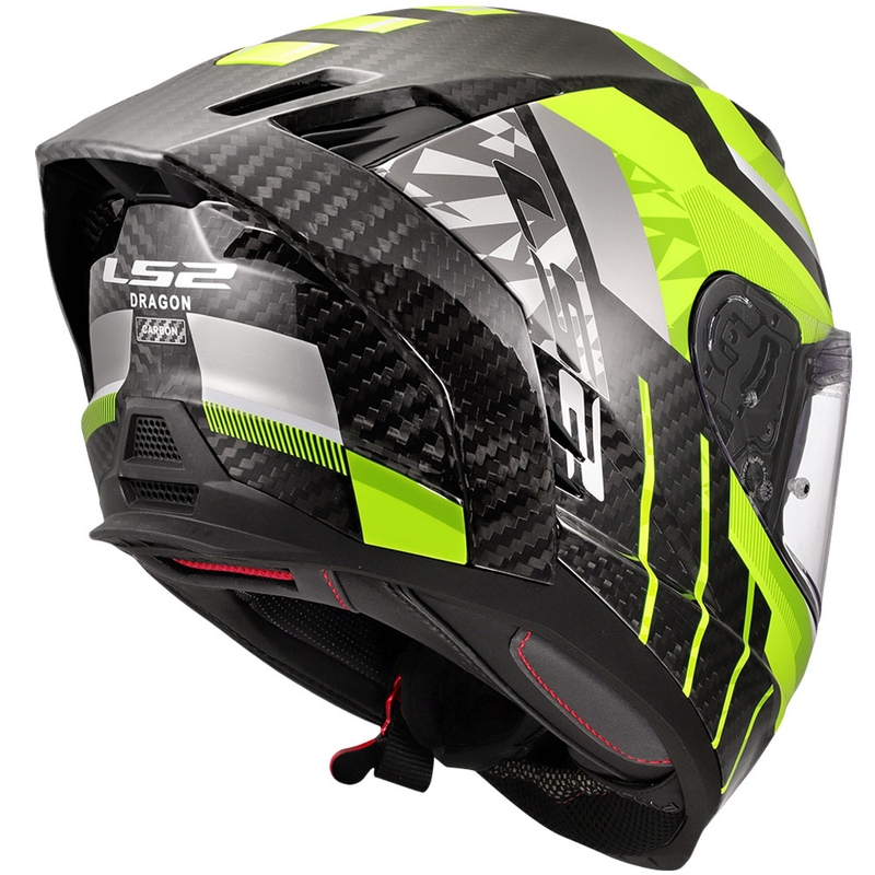 Full face motoristička kaciga LS2 FF807 Dragon Trax fluo žuta