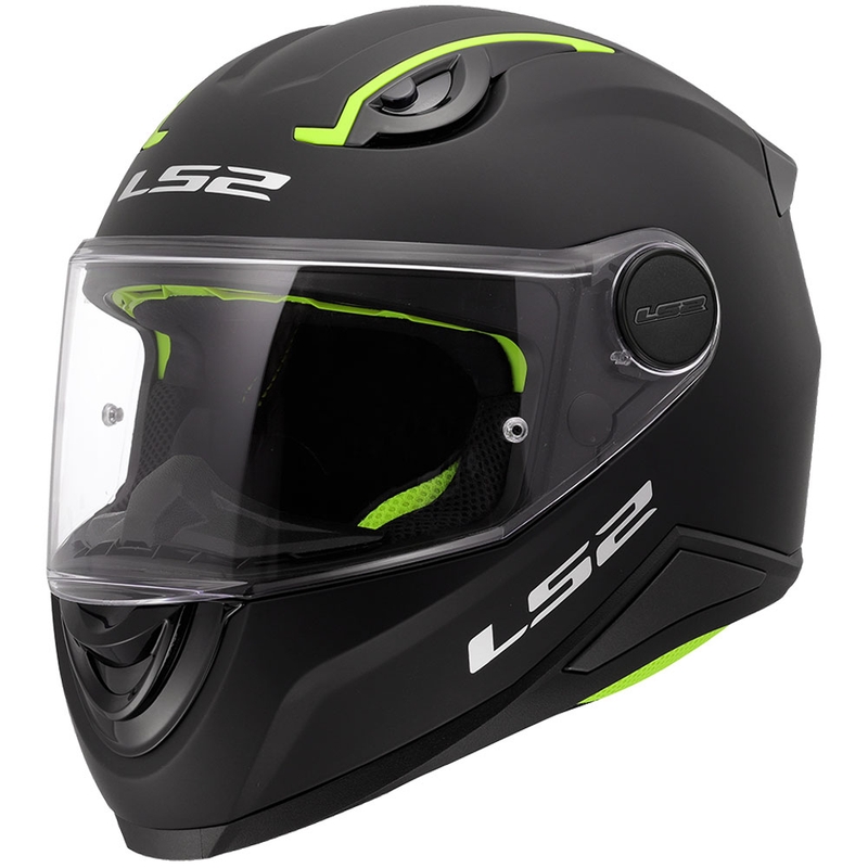 Dječja integralna motociklistička kaciga LS2 FF812, jednobojna mat crna