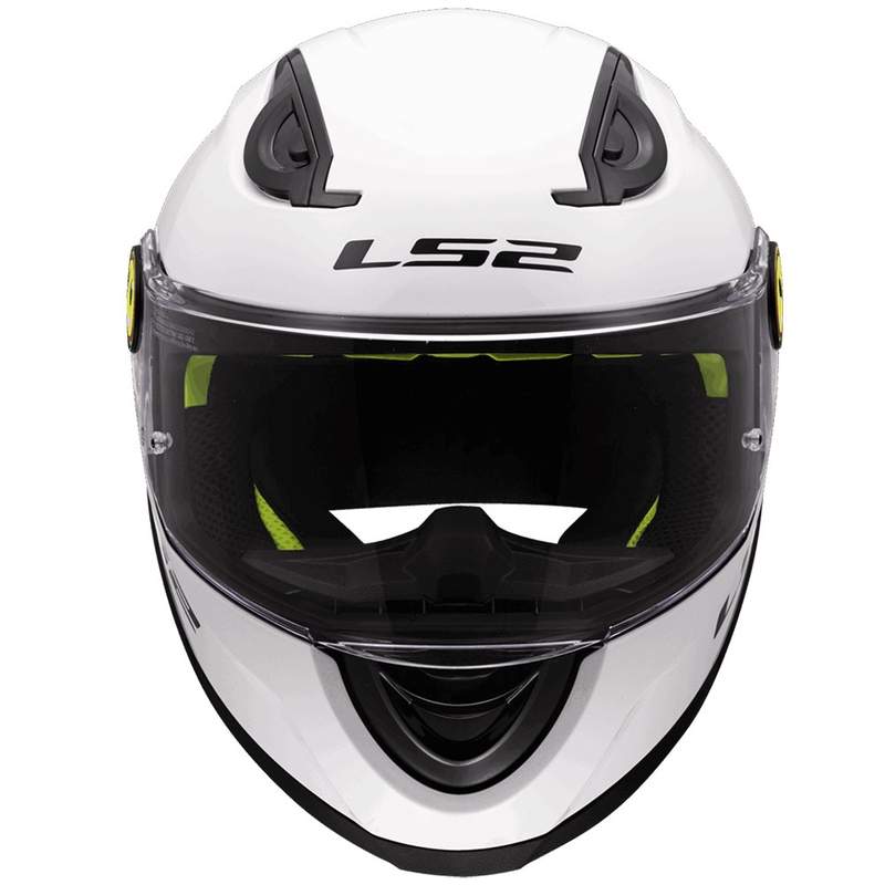 Dječja integralna motociklistička kaciga LS2 FF812, jednobojna, sjajno bijela