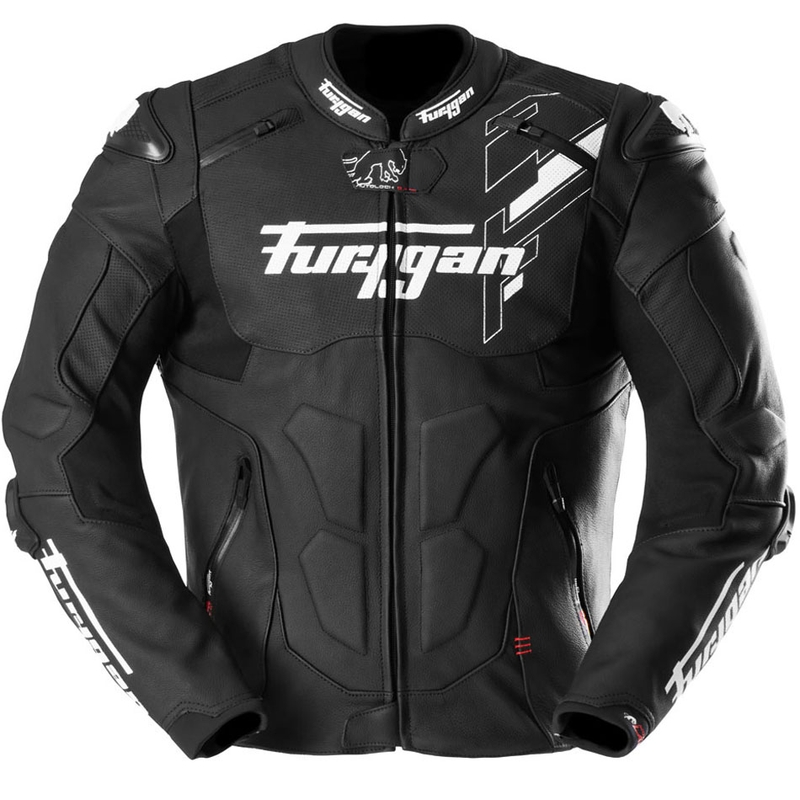 Furygan Raptor Evo 3 kožna motociklistička jakna crno-bijela