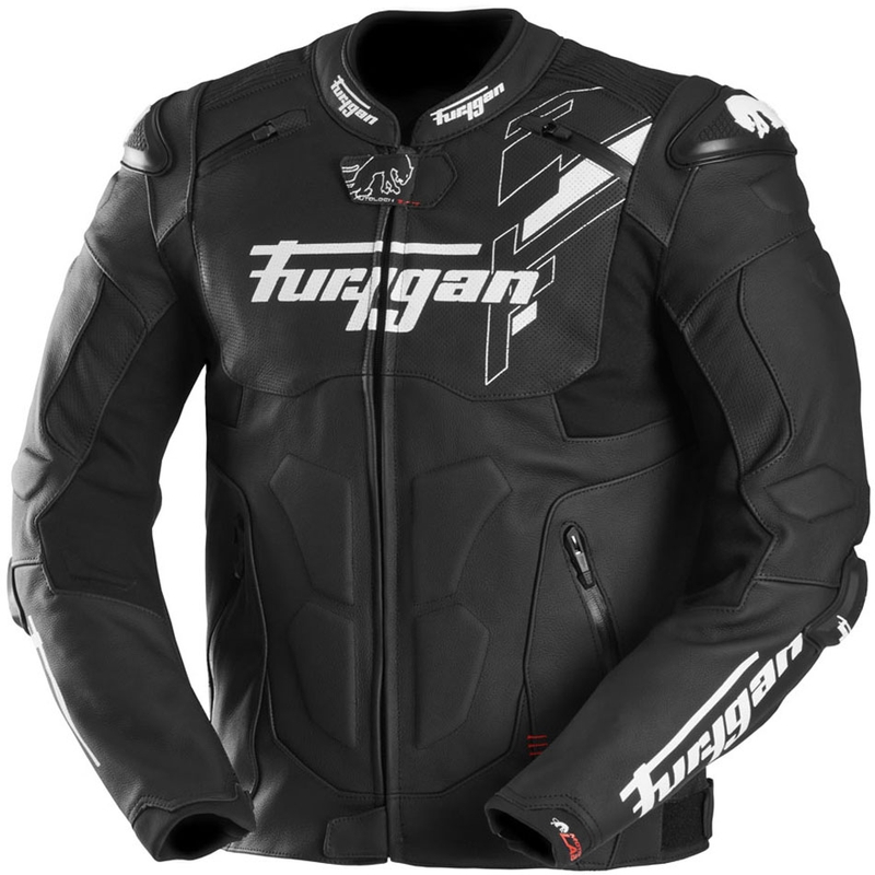 Furygan Raptor Evo 3 kožna motociklistička jakna crno-bijela