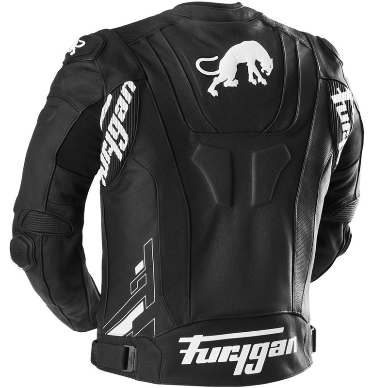 Furygan Raptor Evo 3 kožna motociklistička jakna crno-bijela