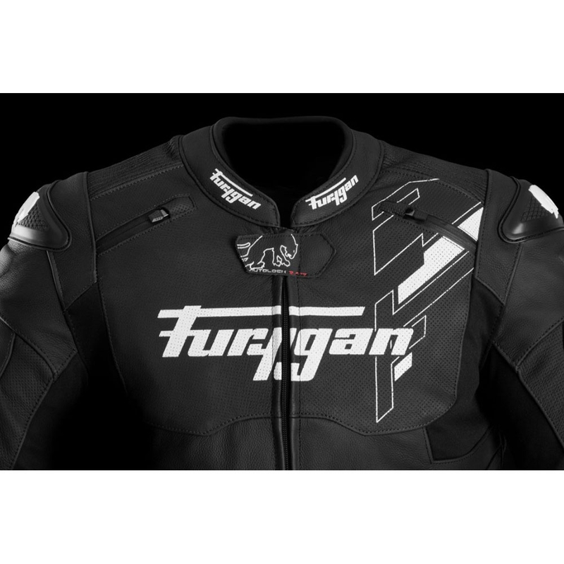 Furygan Raptor Evo 3 kožna motociklistička jakna crno-bijela