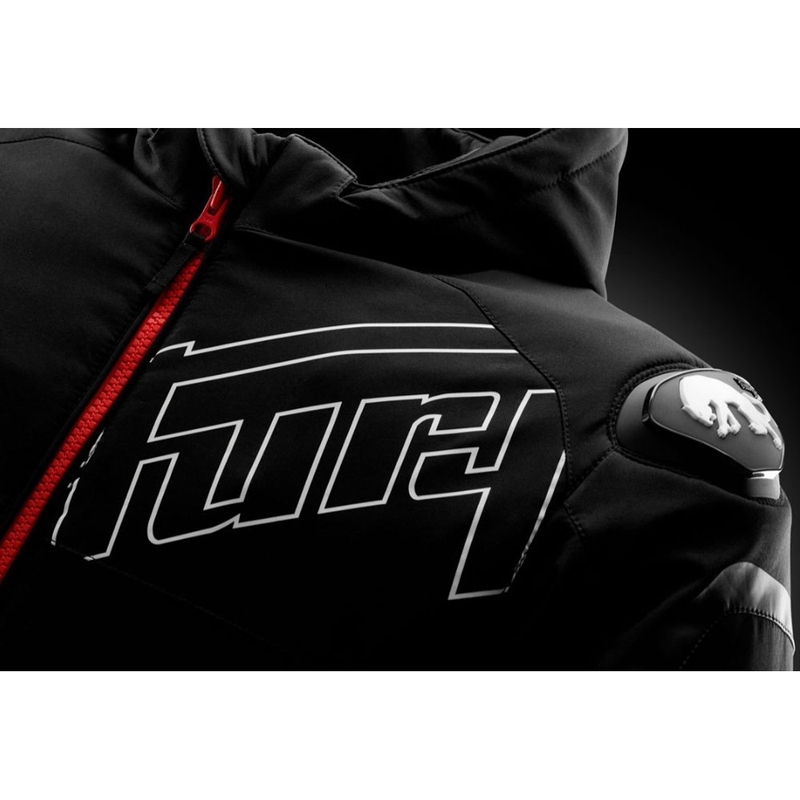 Furygan Sektor Roadster Evo motociklistička jakna crno-bijelo-crvena