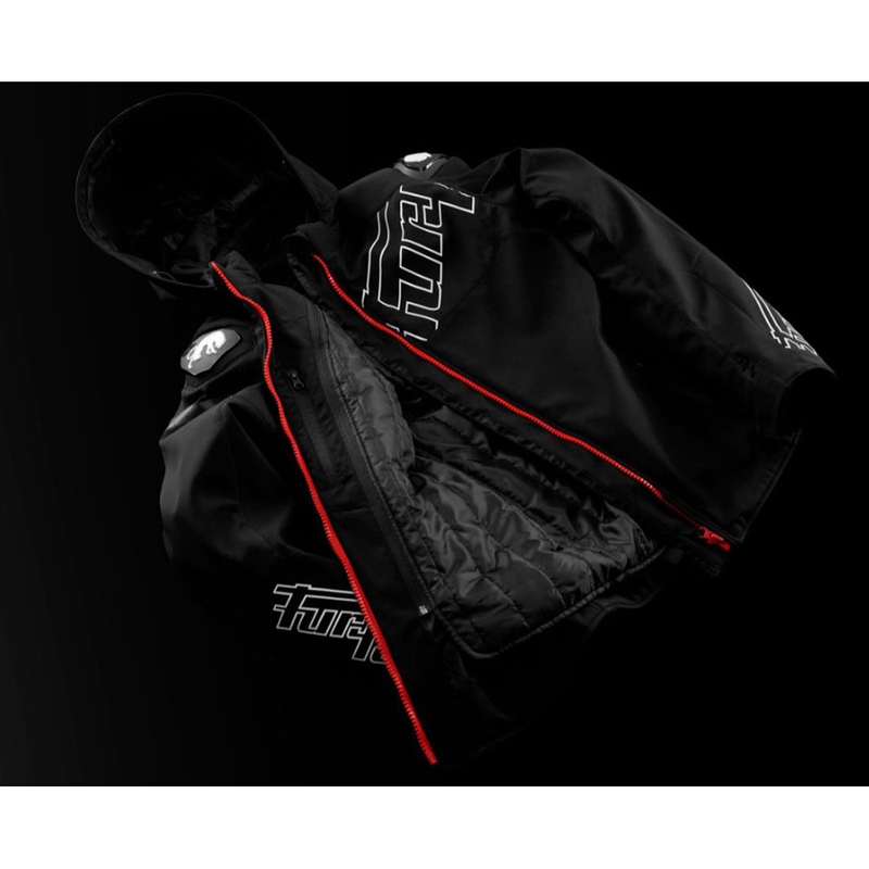 Furygan Sektor Roadster Evo motociklistička jakna crno-bijelo-crvena