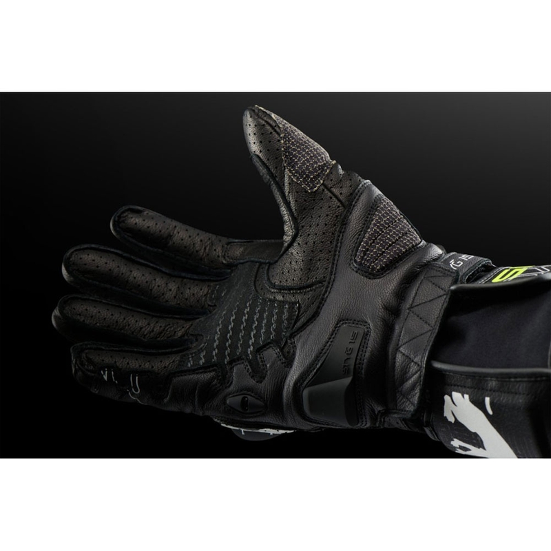 Furygan STYG 15 Ventilirane motociklističke rukavice crno-bijelo-fluo žuto