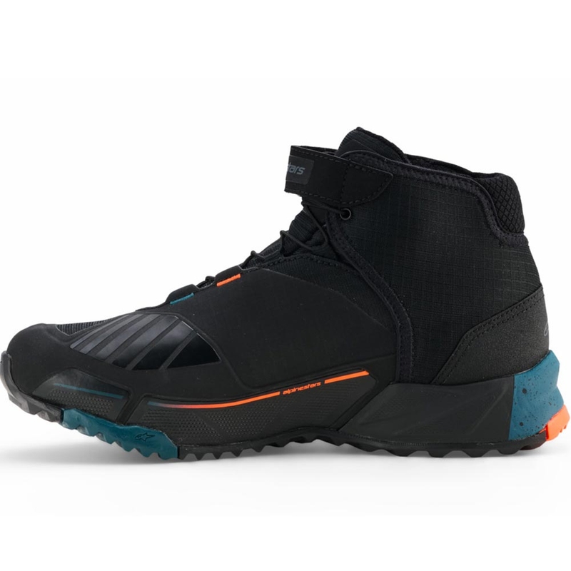 Alpinestars CR-X Drystar motociklističke čizme crno-plavo-fluo narančaste
