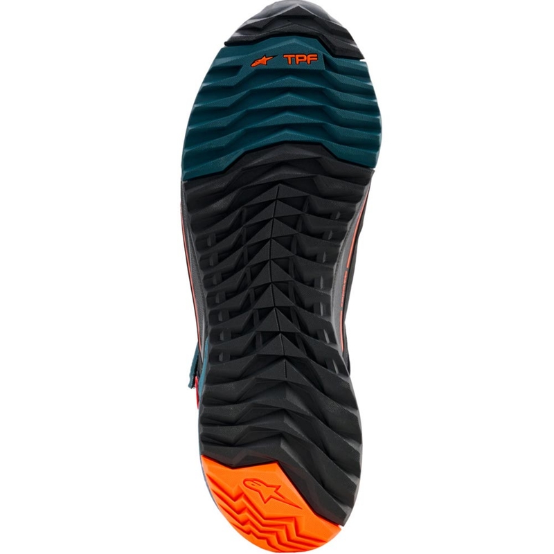 Alpinestars CR-X Drystar motociklističke čizme crno-plavo-fluo narančaste