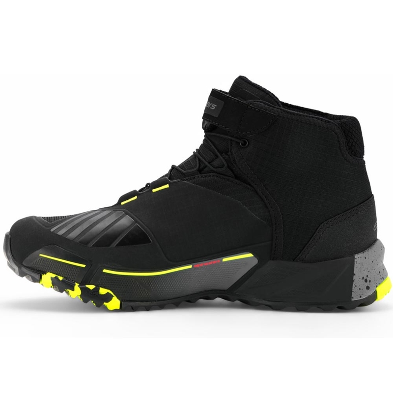 Alpinestars CR-X Drystar motociklističke čizme crno-tamno sive-fluo žute