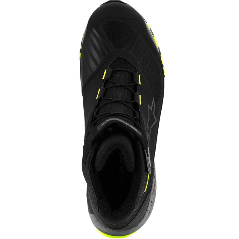 Alpinestars CR-X Drystar motociklističke čizme crno-tamno sive-fluo žute