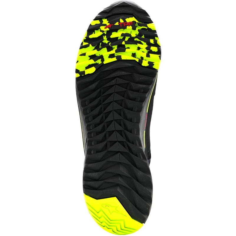 Alpinestars CR-X Drystar motociklističke čizme crno-tamno sive-fluo žute