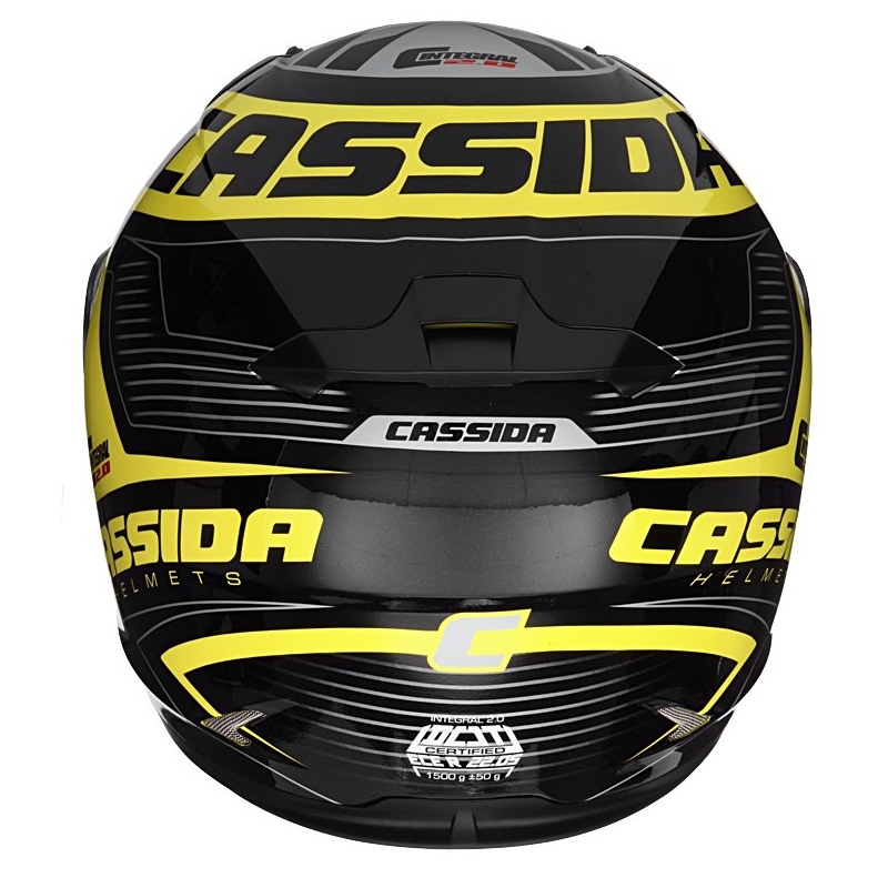 Integralna kaciga Cassida Integral 2.0 Perimetric fluo žuto-crno-siva