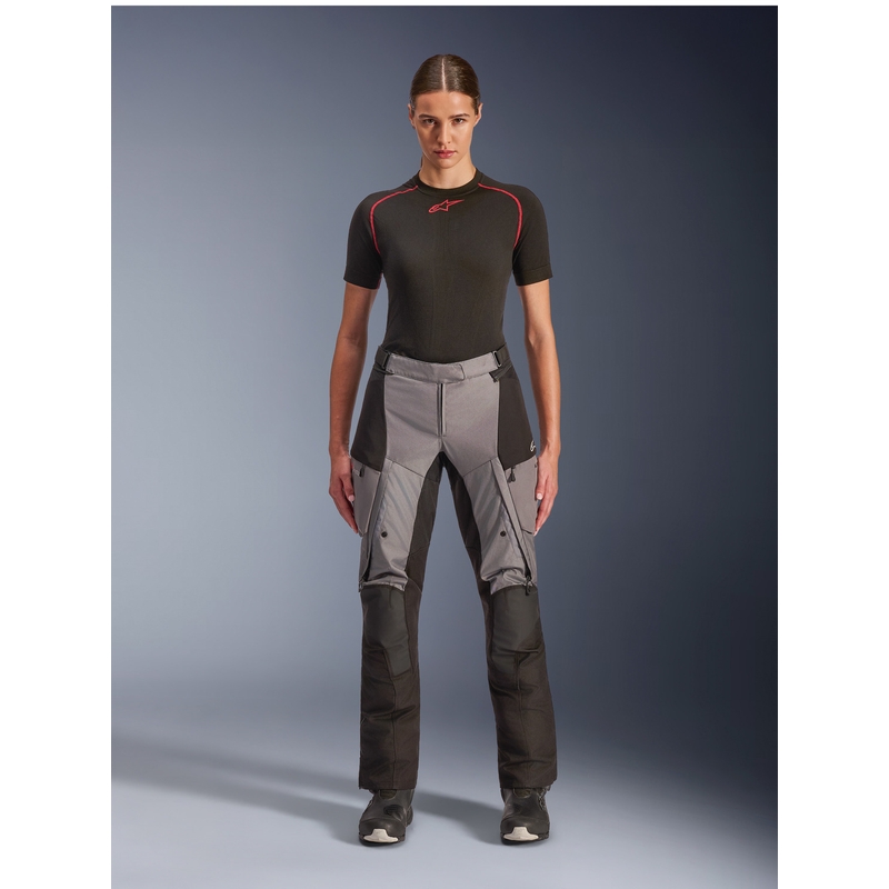 Ženske motociklističke hlače Alpinestars Stella Andes V4 Drystar crno-tamno sive