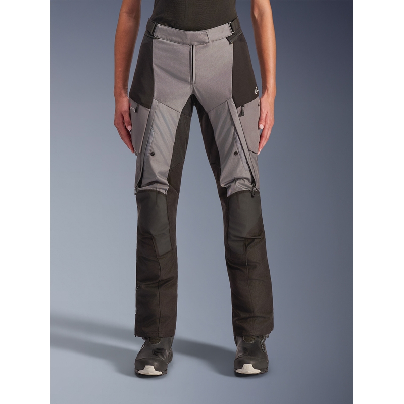 Ženske motociklističke hlače Alpinestars Stella Andes V4 Drystar crno-tamno sive