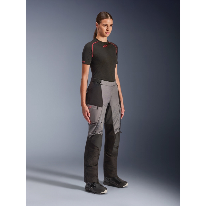 Ženske motociklističke hlače Alpinestars Stella Andes V4 Drystar crno-tamno sive