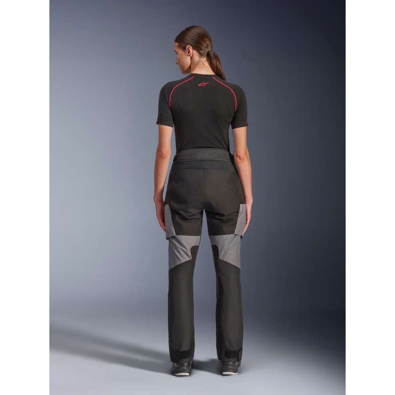 Ženske motociklističke hlače Alpinestars Stella Andes V4 Drystar crno-tamno sive