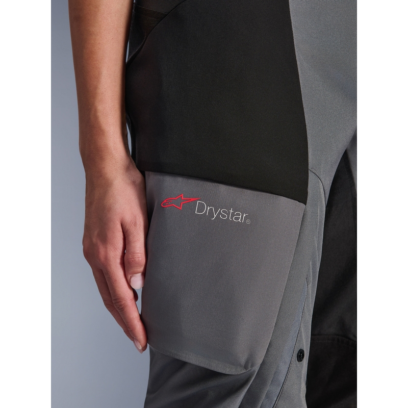 Ženske motociklističke hlače Alpinestars Stella Andes V4 Drystar crno-tamno sive