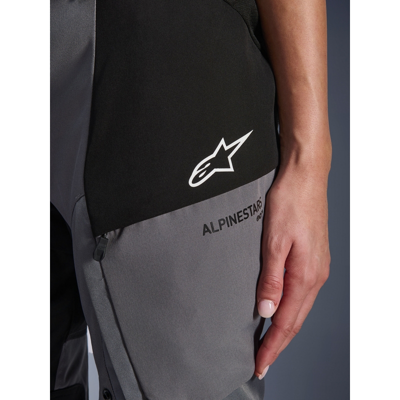 Ženske motociklističke hlače Alpinestars Stella Andes V4 Drystar crno-tamno sive